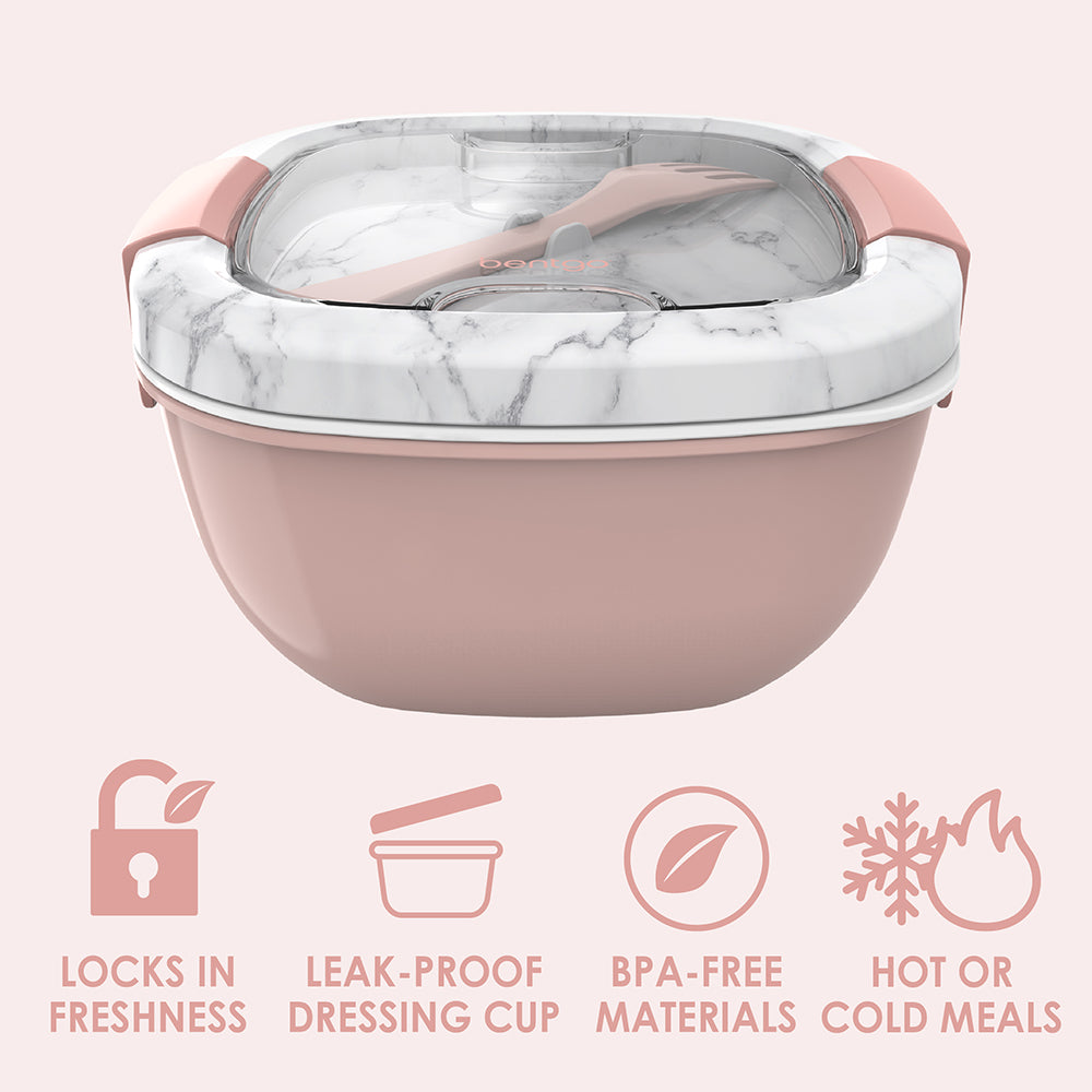 Bentgo Salad Container (2-Pack) - Blush Marble - Image 44