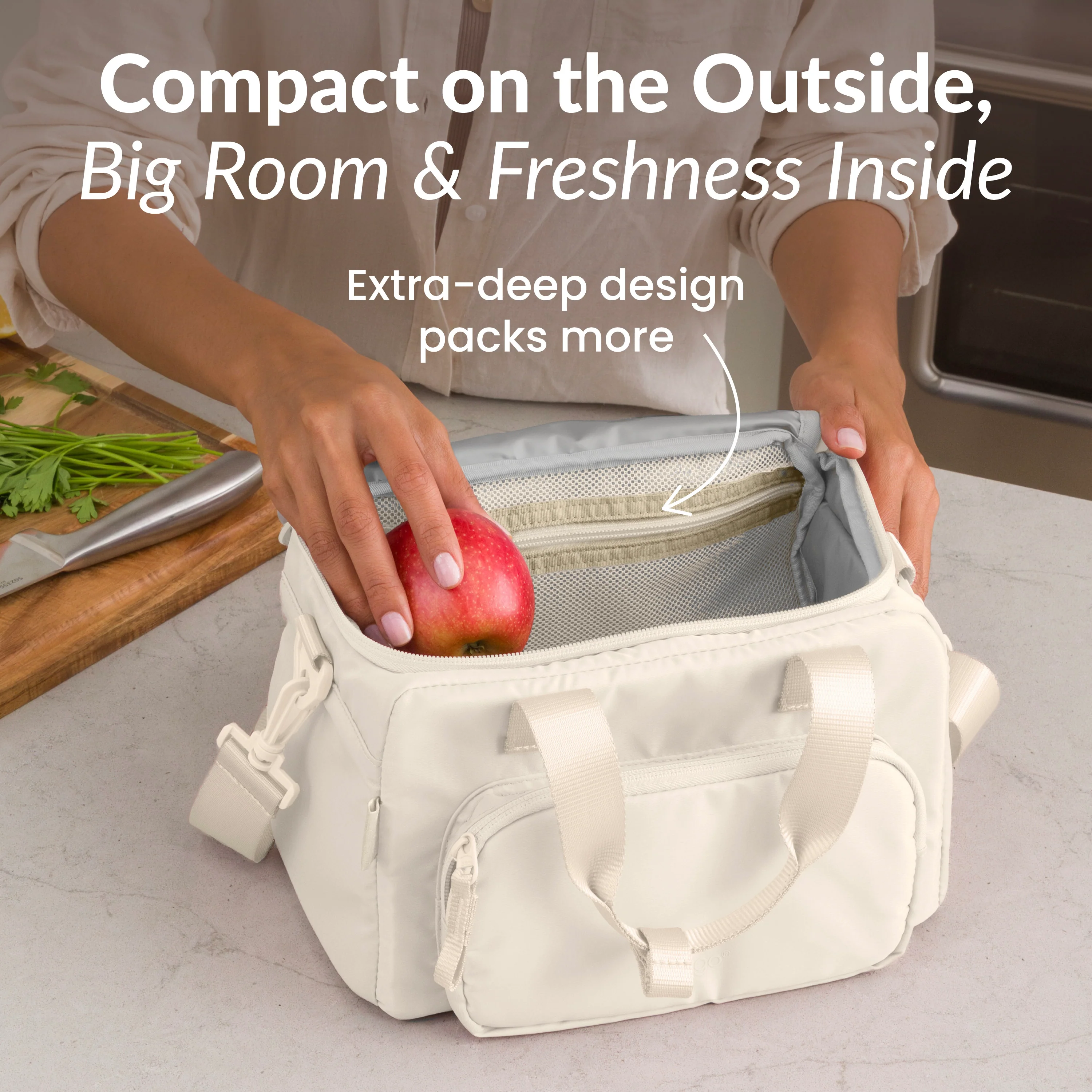 Bentgo Insulated Lunch Bag - Bone - Image 9