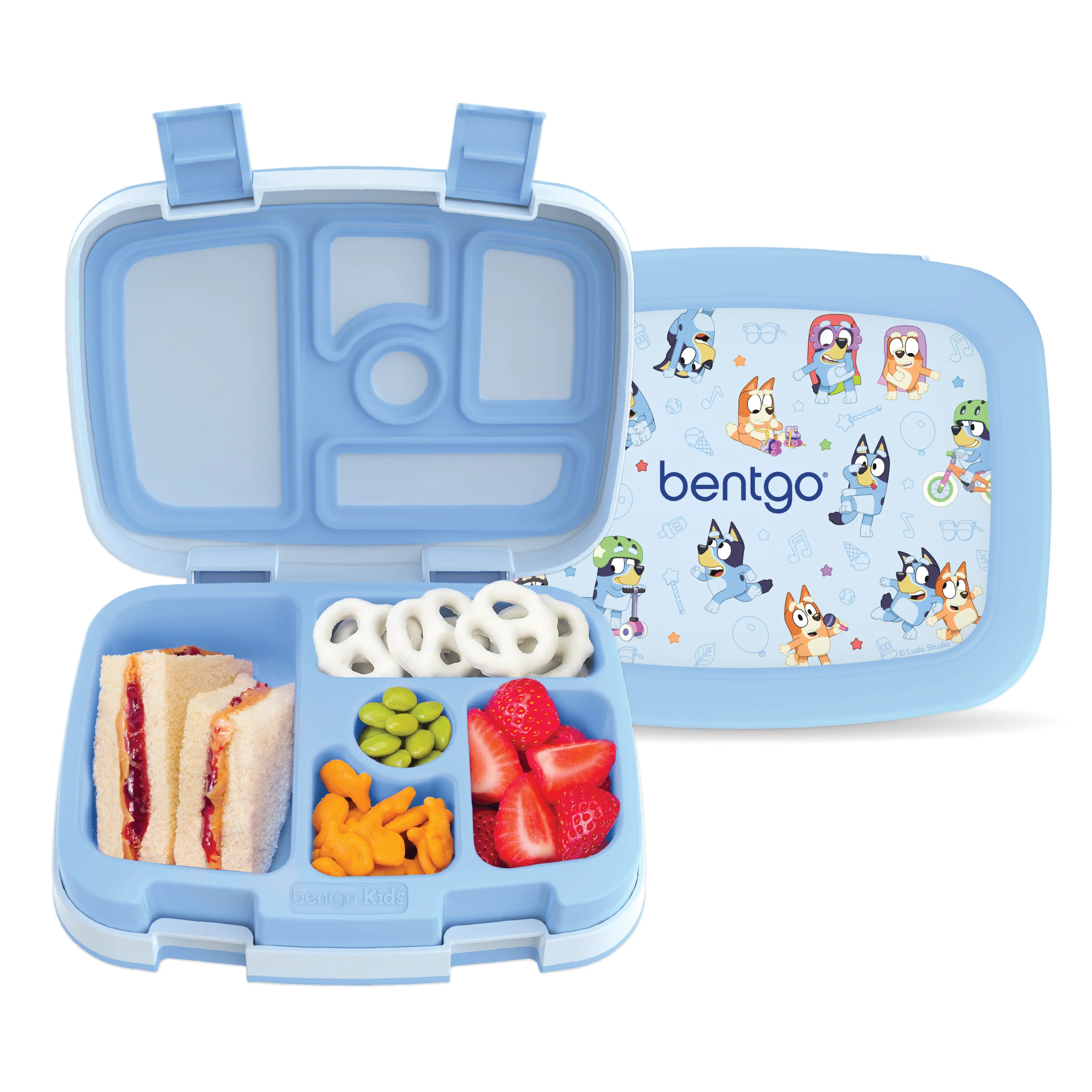 Bentgo + Bluey Kids Prints Lunch Box - Hearts & Crafts