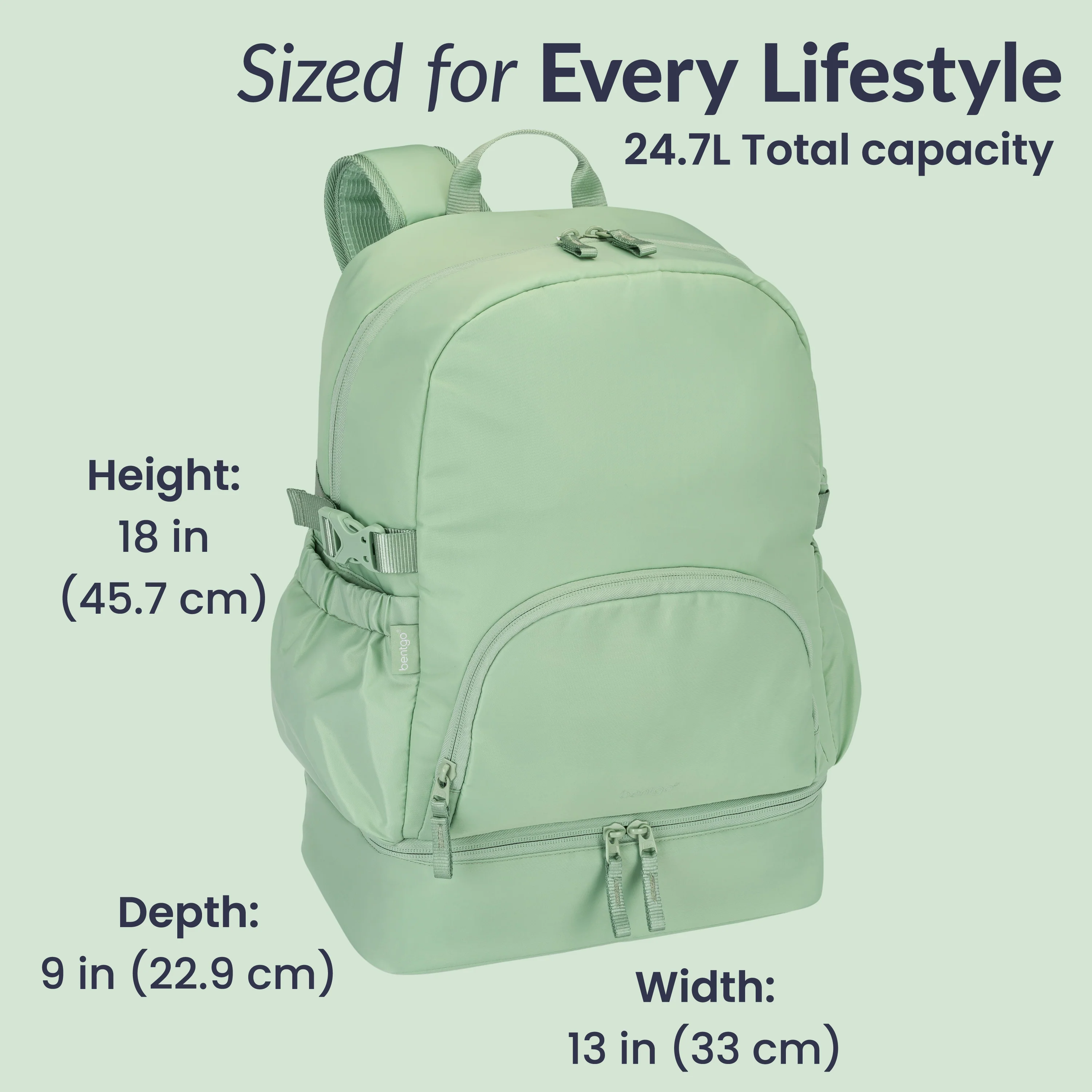 Bentgo 2-in-1 Backpack & Lunch Bag - Bone - Image 14