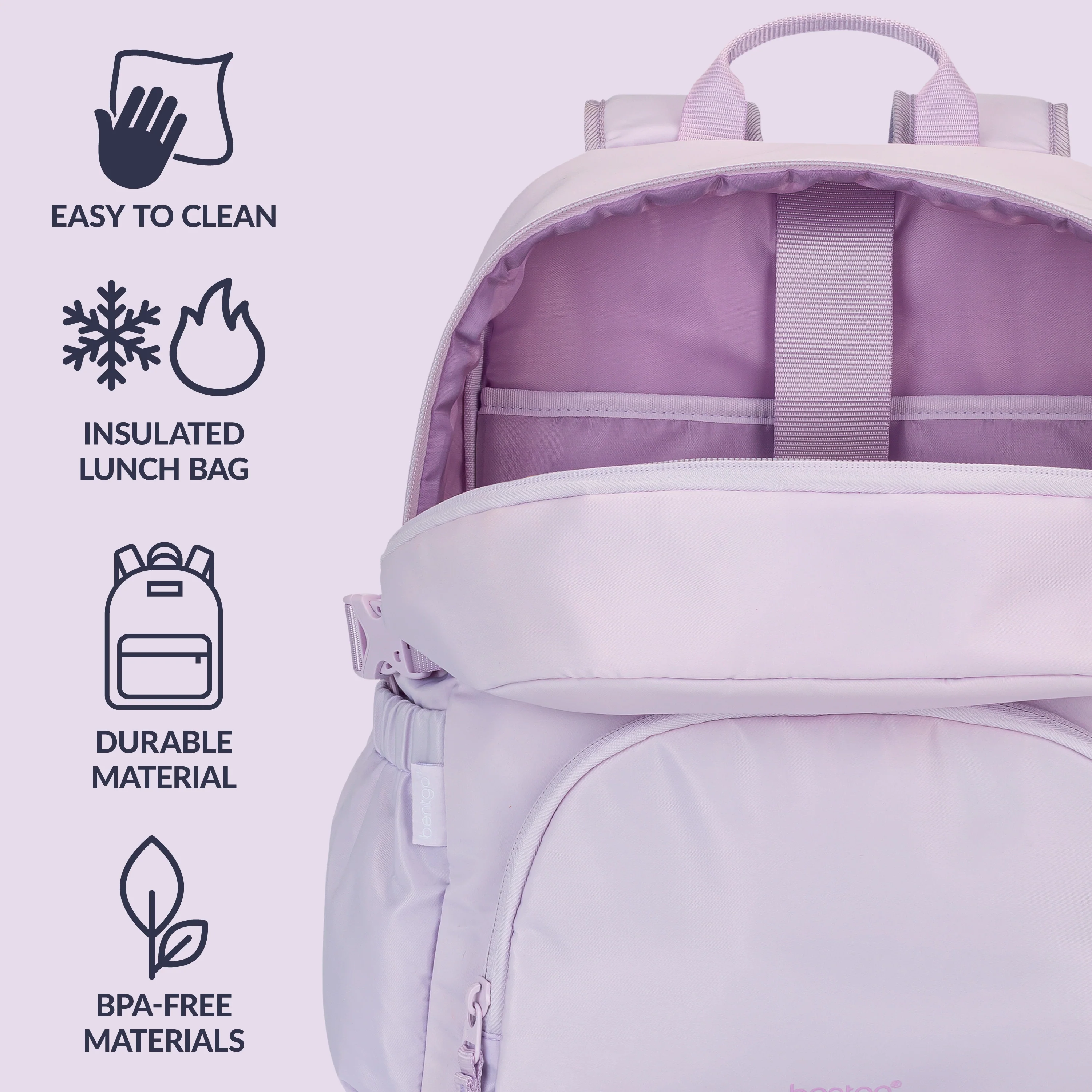 Bentgo 2-in-1 Backpack & Lunch Bag - Bone - Image 24