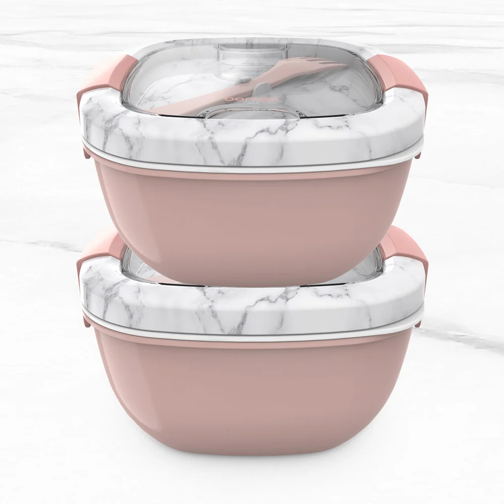 Bentgo Salad Container (2-Pack) - Blush Marble - Image 42