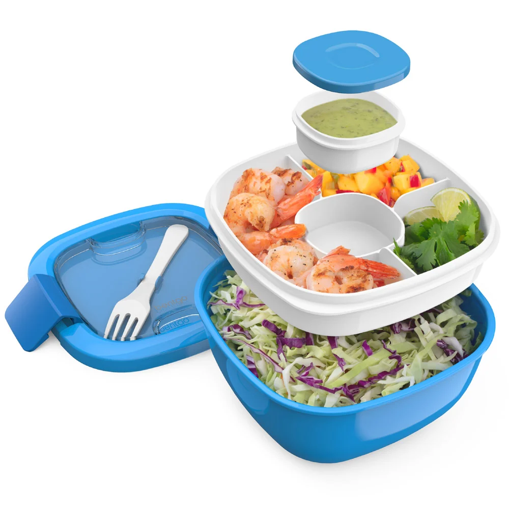 Bentgo All-in-One Salad Container - Coastal Aqua