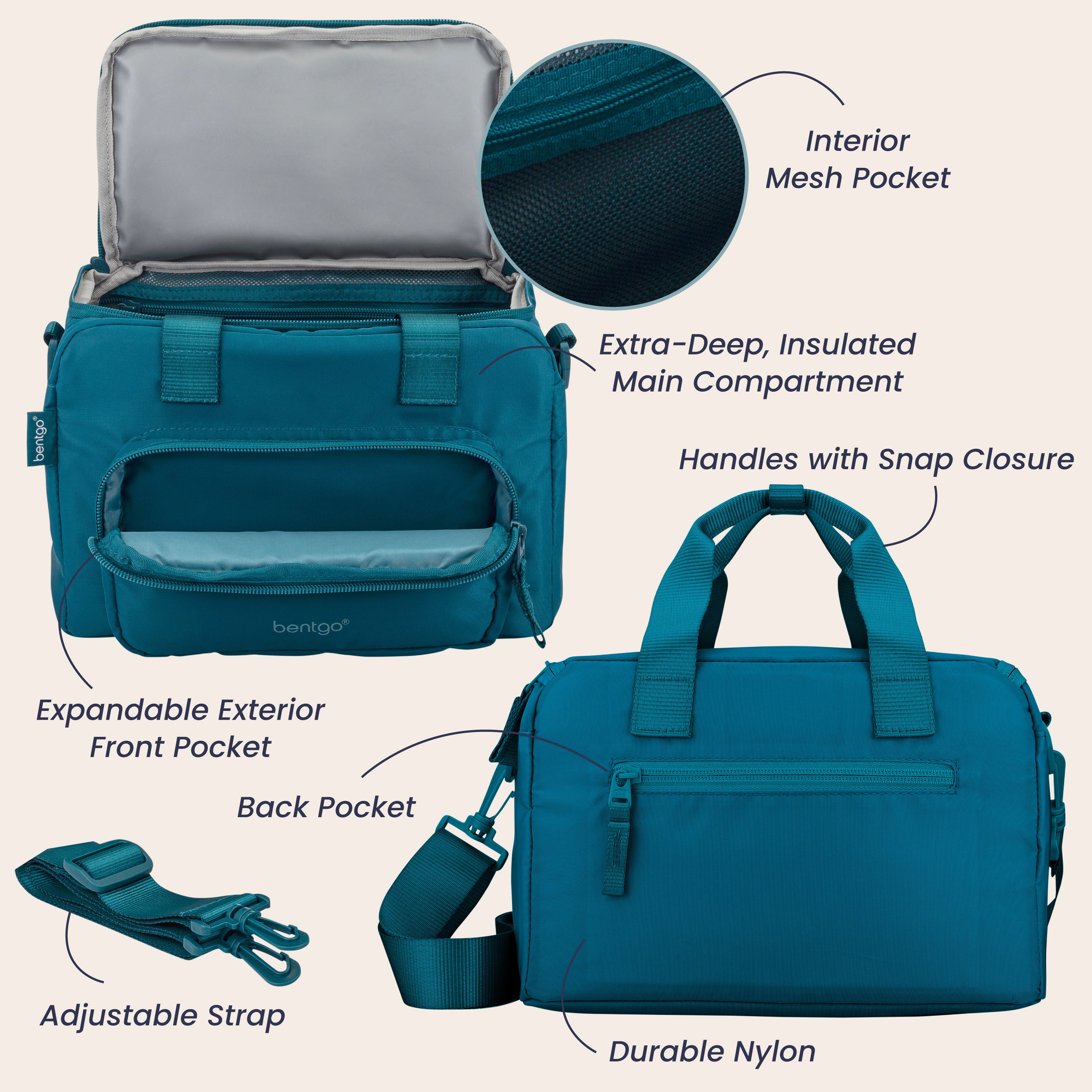 Bentgo Insulated Lunch Bag - Bone - Image 19