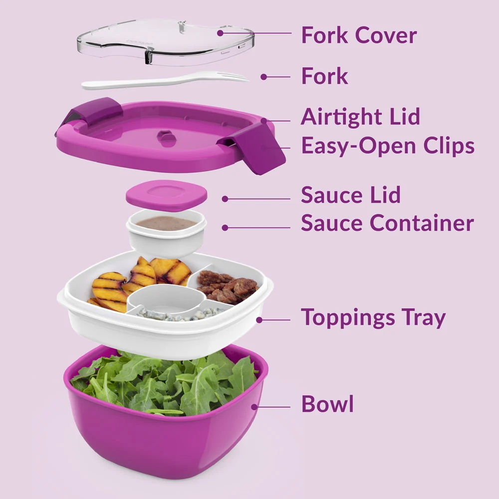 Bentgo Salad Container (2-Pack) - Blush Marble - Image 23