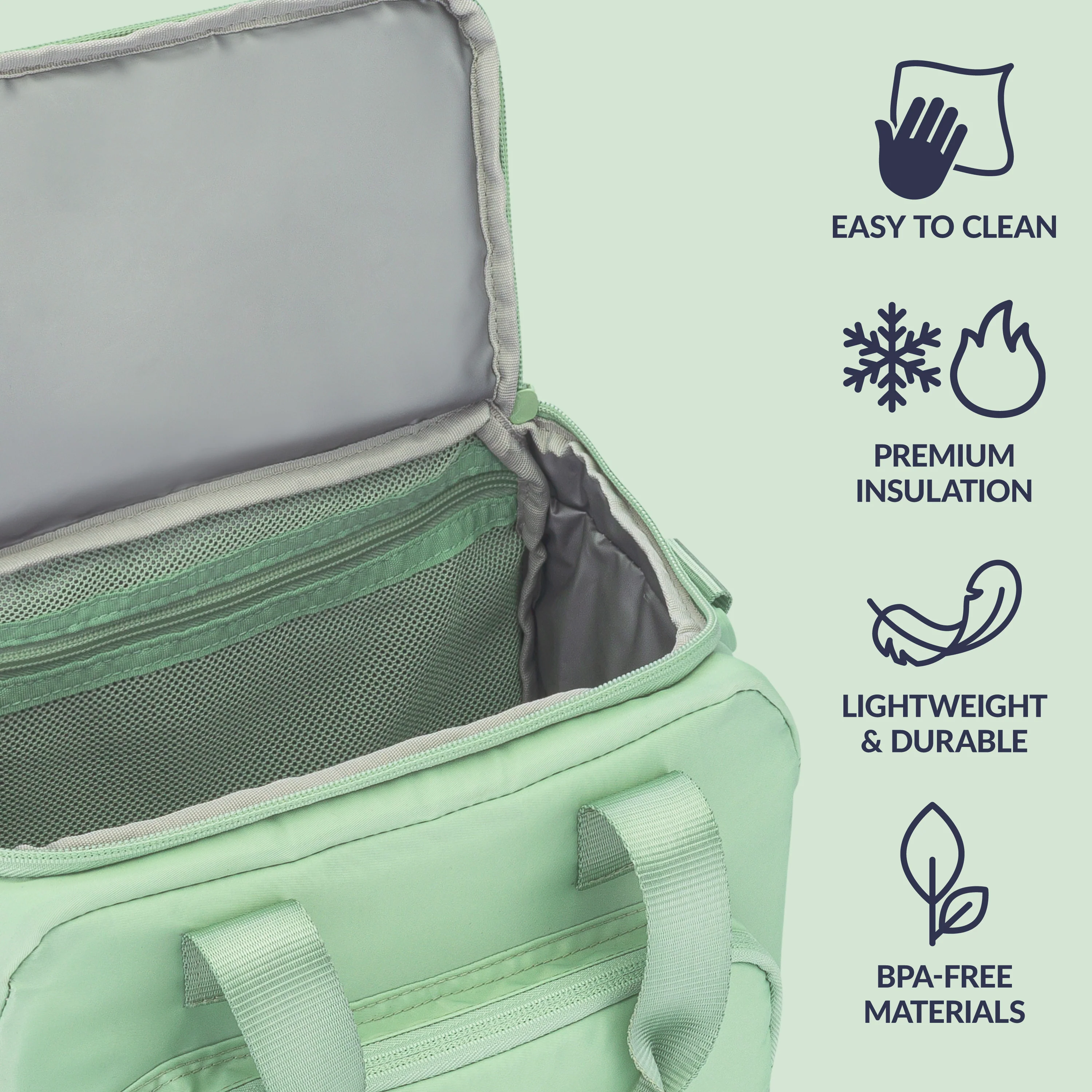 Bentgo Insulated Lunch Bag - Bone - Image 3