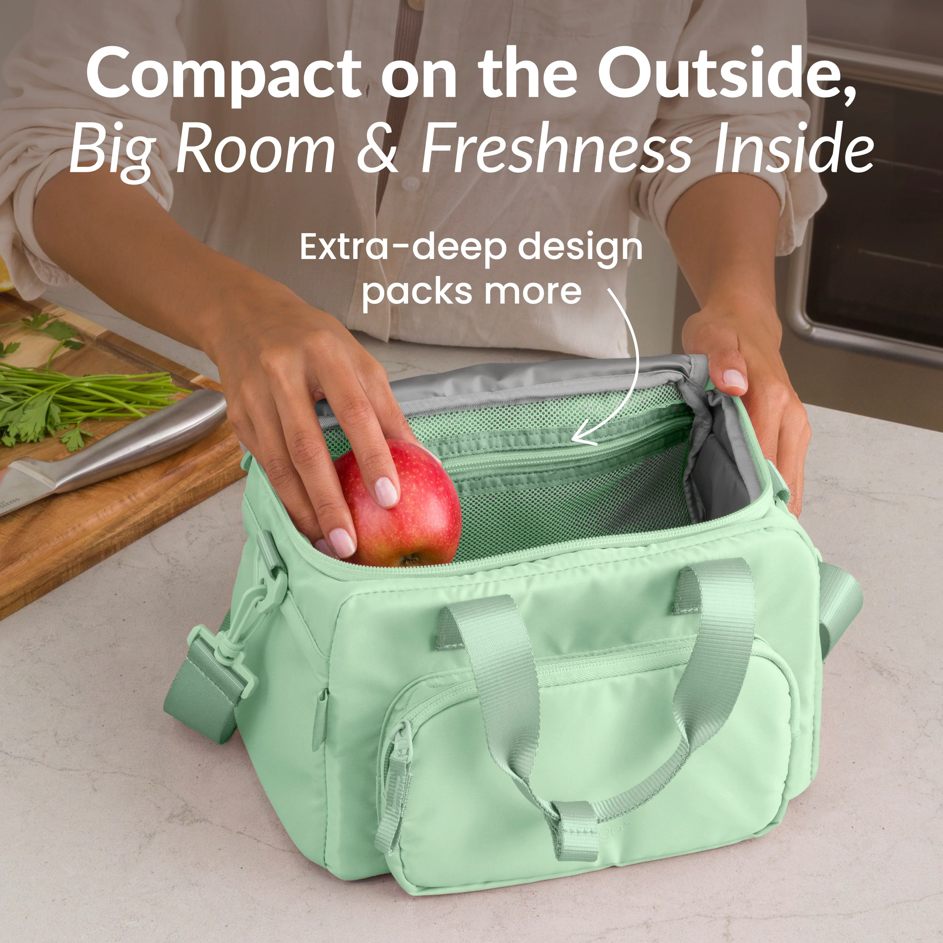 Bentgo Insulated Lunch Bag - Bone - Image 2