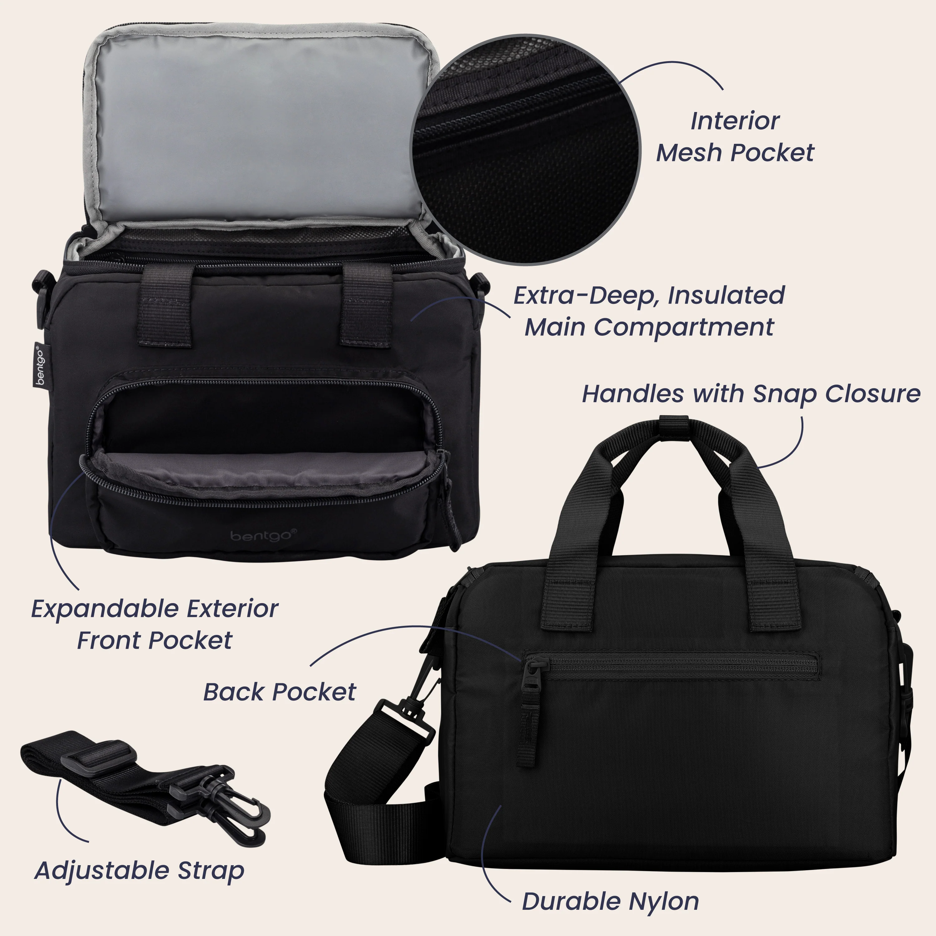 Bentgo Insulated Lunch Bag - Bone - Image 33