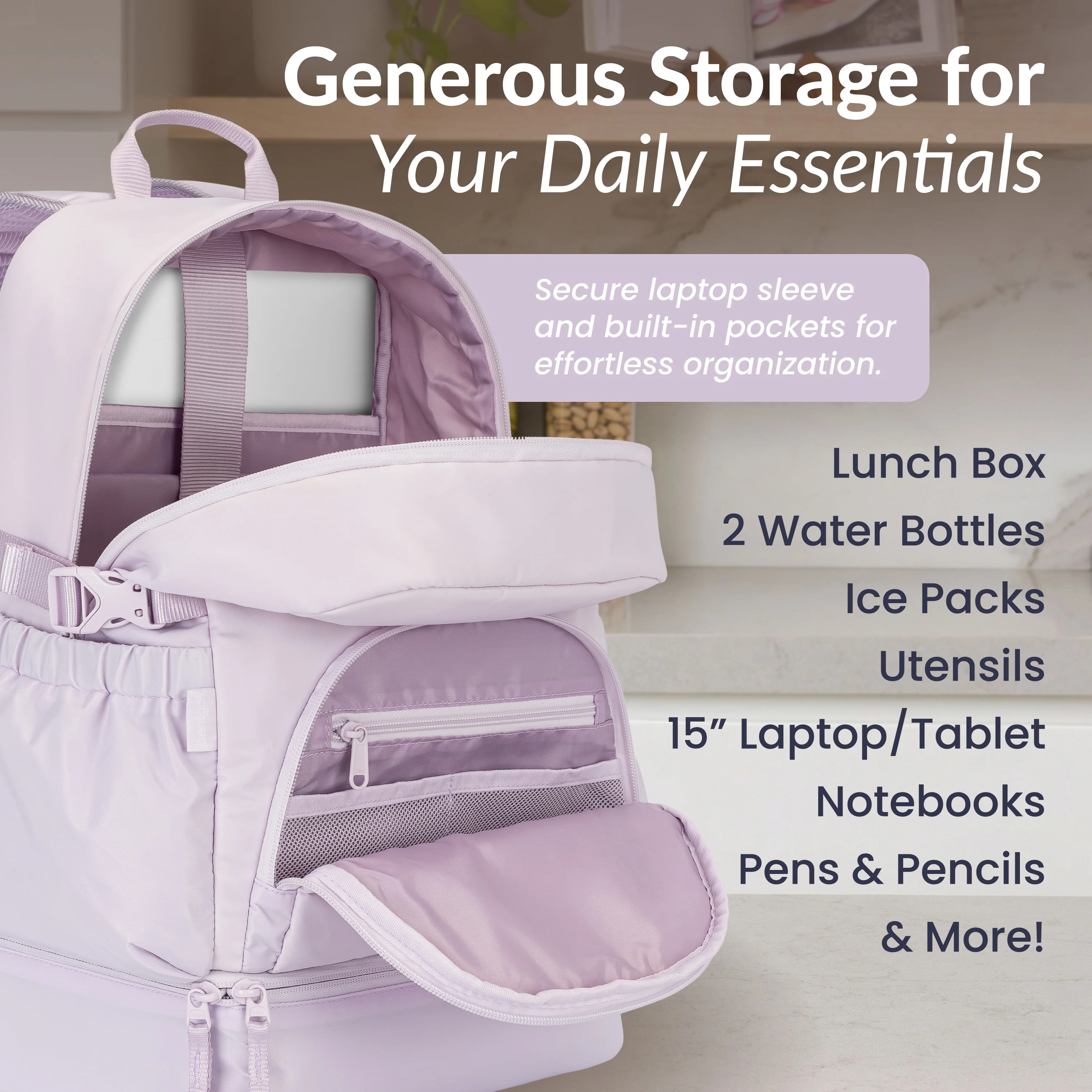 Bentgo 2-in-1 Backpack & Lunch Bag - Bone - Image 25